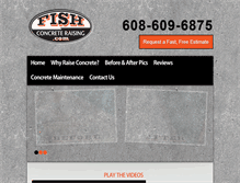 Tablet Screenshot of fishconcreteraising.com